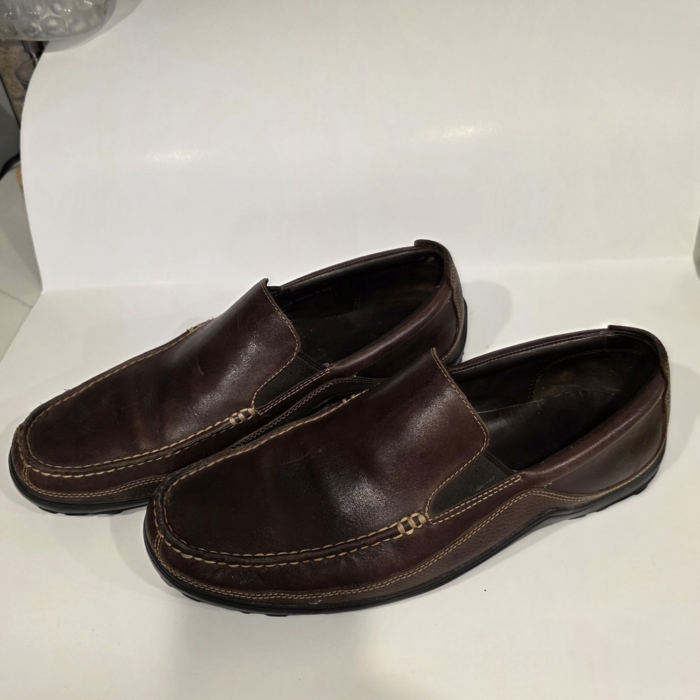 Cole Haan Rich Brown Leather Slip-On Loafers